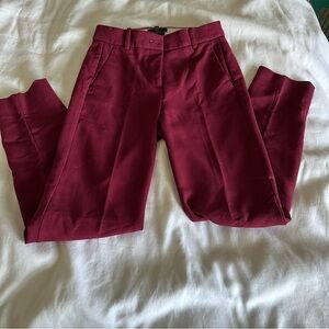 Maroon High-Rise Cameron Pants
